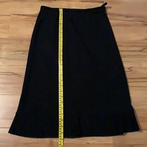 Final (must go)-Ann Taylor-black skirt with pleated rim
